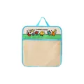 Cute cartoon blue hanging storage bag with mesh pocket for underwear and socks organization - Single Layer Hanging Bag / Sky Blue Party