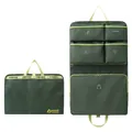 Dark green multifunctional foldable travel clothes organizer for socks and underwear - Matcha Green