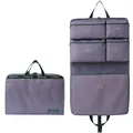 Purple multi-functional travel organizer bag with compartments for clothes and socks - Grape Purple