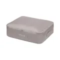 Grey large capacity square fabric storage bag for seasonal clothes and quilts - M / Gray