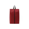 Waterproof wine red polyester travel toiletry storage bag with sturdy top handle - Single-Sided Shoe Bag / Burgundy