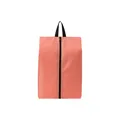 Waterproof pink polyester travel storage bag with a handle and diamond grid pattern - Single-Sided Shoe Bag / Pink