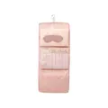 Organizador de ropa colgante rosa para viaje con 3 compartimentos de malla fina - 3 rejillas / Rosa intenso