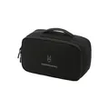 Bolsa negra portátil para guardar ropa interior con asa para organizar viajes - Capa Doble (Grande) / Negro
