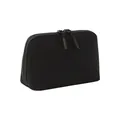 Water-resistant black taslan travel organizer bag for digital accessories and cables - S / Black