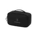 Portable black water-repellent Taslon underwear and bra organizer bag for travel use - Single Layer (Small) / Black