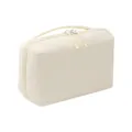 High-capacity cream Taslon water-repellent digital storage bag for travel organization - L / Beige