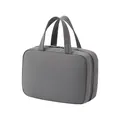 Gray Taslon multi-functional foldable travel storage bag with large capacity and handles - Dark Gray