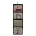 Organizador de ropa de viaje plegable de 4 compartimentos negro ron para maleta - 4 Compartimentos / Negro Ron