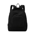 Mochila de senderismo negra ligera y plegable de tejido Taslon impermeable para exteriores - Negro