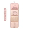 Organizador de Ropa Colgante Plegable de 4 Compartimentos Rosa - 4 Compartimentos / Rosa intenso