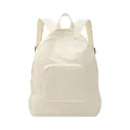 Mochila plegable minimalista de Taslan blanco crema para senderismo y almacenamiento - Blanco