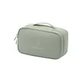 Taslon fabric underwear storage bag in sage green for portable bra and socks packing - Single Layer (Small) / Matcha Green