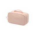 Large capacity pink Taslan underwear storage bag for bras and socks with top handle - Single Layer (Small) / Pink