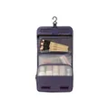 Professional purple hanging travel toiletry bag with transparent mesh organizer pockets - Double-sided Shoe Bag / Purple