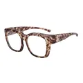 Classic TR brown tortoiseshell oversized polarized sunglasses frame for men and women - C9 Tortoise Frame Photochromic Lens