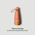 Compacte mini 5-voudige UV-zonne-paraplu in oranje, 18cm diameter opgevouwen - 6-Baleinen Zonder Doos Stijl / Oranje