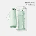 Portable mint green 5-fold mini sun umbrella with black coating for UV protection - 6 Ribs Reinforced / Mint Green (Capsule Style)