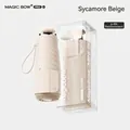 Portable five-fold mini UV protection pocket umbrella in a minimalist beige finish - 6 Ribs Reinforced / Beige (Capsule Style)