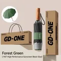 Automatic windproof foldable umbrella in forest green with sun protection coating - Safety Anti-rebound - Gift Box / Forest Green - Black Coating