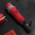 Large red automatic windproof umbrella with reinforced 60-rib structure - Fully automatic-8 bones [burgundy] / One-Click Retractable