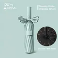 Automatic mint green sun umbrella with elegant bow design and UPF50+ protection - 24-Bone Automatic / Mint Green