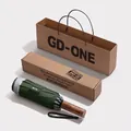 Forest green 60-rib automatic reverse umbrella with matching gift box and carry bag - Safety Anti-rebound Reverse Umbrella / Forest Green