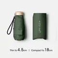 Compact dark green mini UV protection umbrella with matching pouch - Night Green
