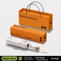 Premium white automatic umbrella with anti-rebound feature and orange gift box set - Automatic Safe Anti-rebound (72 Ribs) / Sweet Cream White (72 Ribs)