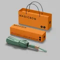 Premium green automatic folding sun umbrella with elegant orange gift packaging - Automatic Safe Anti-rebound (72 Ribs) / Gray Lake Green (72 Ribs)