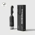 Automatic reverse windproof umbrella with carabiner ring handle and black gift box packaging. - Reverse Folding / Obsidian Black (Storm-Resistant Frame + Safety Lock)