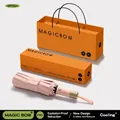 Pink automatic folding sun umbrella with black glue coating and orange gift box - Peach Pink (72 Ribs)