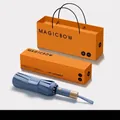 Premium blue automatic sun umbrella with safety anti-rebound design and orange gift box - Haze Blue (72 Ribs)