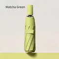 Premium matcha green foldable automatic umbrella for sun and rain protection 72 ribs - 16-Bone Automatic / Matcha Green
