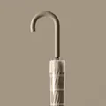 Large 16-rib long handle straight umbrella in minimalist khaki finish - 16 Ribs Extra Large 120CM (With Free Waterproof Sleeve) / Coffee