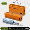 Island Blue automatic UV protection umbrella with premium orange gift box and bag - Island Blue (72 Ribs Gift Box)