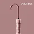 Large size 16-rib automatic long-handle umbrella in elegant mauve pink color finish - 16 Ribs Extra Large 120CM (With Free Waterproof Sleeve) / Dusty Pink