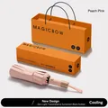 Peach pink fully automatic anti-rebound umbrella with UPF50+ UV protection coating - Peach Pink (72 Ribs Gift Box)