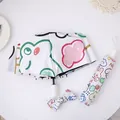 Parapluie pliant automatique compact avec motif lapin mignon et housse de rangement - Style Manuel / Animaux Colorés