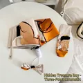 Parapluie automatique avec imprimé petit garçon mignon et accessoire nœud papillon - Automatique Régulier / Garçon OK