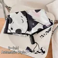Cute panda print automatic three-fold umbrella with matching bow accessory for sun and rain - Regular Automatic / Panda Home