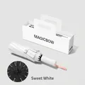 Ombrello pieghevole automatico premium bianco riso con confezione regalo minimal - Ingrandito 12K 72 Stecche Bianco Riso Dolce / Set Scatola Regalo Completamente Automatico