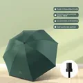 Ombrello manuale compatto verde scuro diametro 96cm per protezione da sole e pioggia - Stile Standard Manuale 8 Bacchette / Diametro 96CM / Verde Scuro