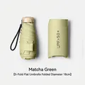 Φορητή ομπρέλα ηλίου 5 πτυχών σε πράσινο matcha με θήκη και προστασία UV UPF50+. - Επίπεδο Στυλ Πέντε Πτυχών / Μίνι Μέγεθος / Πράσινο μάτσα