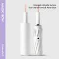 Ombrello pieghevole automatico bianco con protezione UV e custodia coordinata - Ombrello Grande Automatico Pioggia Sole / 72 Stecche (12x6) / Bianco Riso Cremoso
