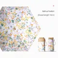 Ultra compact 14cm five-fold floral pattern UV protection sun and rain umbrella for women - 14CM 6-Fold Flat Umbrella / Centennial Flowers