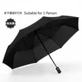Automatic foldable business umbrella in classic black - 8-Rib Automatic Umbrella / Black