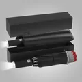 Premium automatische omgekeerde vouwparaplu met led-zaklamphandvat en geschenkdoos - Volautomatische Omgekeerde Paraplu (Hoes + Cadeaubox) / LED Licht/Reflecterend/10 Baleinen / Bordeauxrood