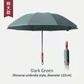 Extra large dark green reverse folding automatic umbrella with 122cm diameter - 10-Rib Extra Large Automatic (Mechanical Explosion-Proof) / Forest Green