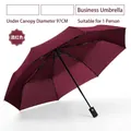 Automatic folding umbrella in elegant wine red with 97cm diameter for one person - 8-Rib Automatic Umbrella / Burgundy